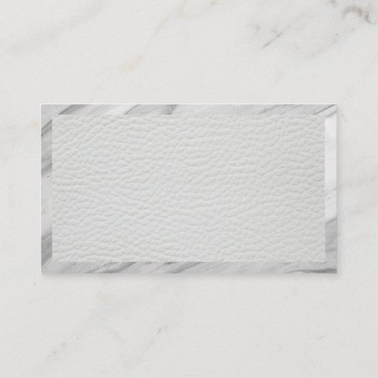 Moderne woonkamer | Lederen stijl look Visitekaartje (Achterkant)