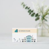 Moderne Woonmakelaar Agent Visitekaartje (Staand voorkant)