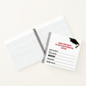 Moderne woorden van het Afstuderen van het Geheuge Notitieboek (Binnen)