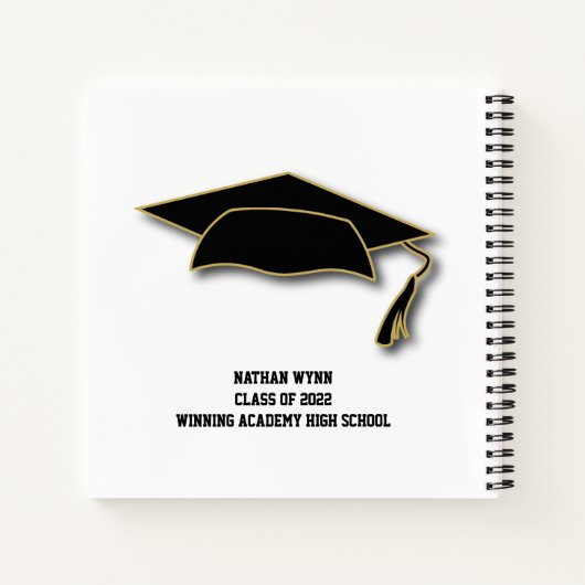 Moderne woorden van het Afstuderen van het Geheuge Notitieboek (Achterkant)