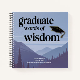 Moderne woorden van Wisdom Memory Keepomwille Afst Notitieboek