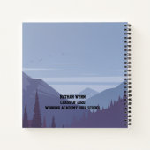 Moderne woorden van Wisdom Memory Keepomwille Afst Notitieboek (Achterkant)