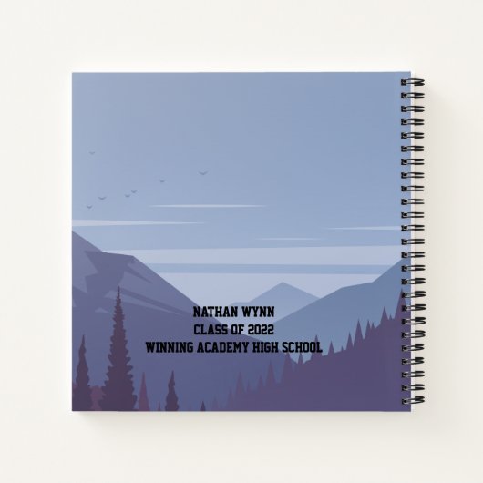 Moderne woorden van Wisdom Memory Keepomwille Afst Notitieboek (Achterkant)