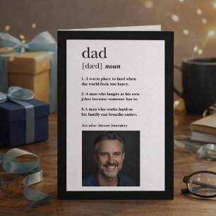 Moderne Woordenboek Definitie Foto Vaderdag Kaart