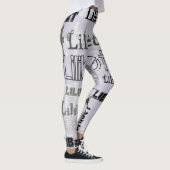 Moderne Wordcloud Jongens Meisjes NAAM Persoonlijk Leggings (Rechts)