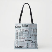 Moderne Wordcloud Jongens Meisjes NAAM Persoonlijk Tote Bag (Voorkant)