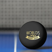 Moderne "World's Best Dad" typografie Vaderdag Pingpongbal (Net)