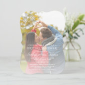 Moderne Wow Ring Foto Vrijgezellenfeest Kaart (Staand voorkant)