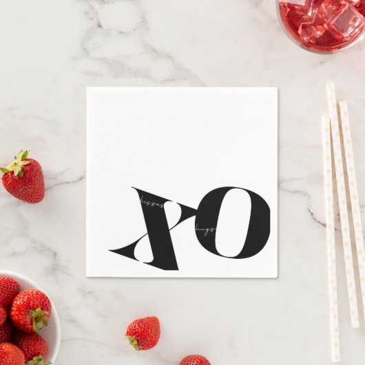 Moderne X en O servetten (Insitu)