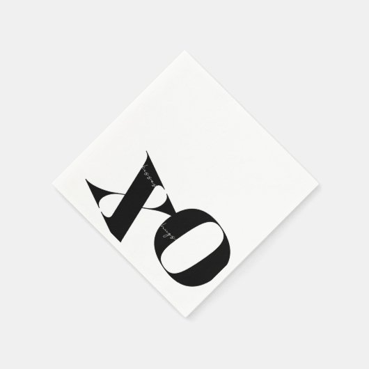 Moderne X en O servetten (Hoek)