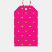 Moderne XO roze, Valentijnse bruine Labels van Fau Cadeaulabel (Achterkant)