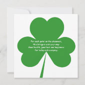 Moderne XOXO Happy St Patricks Day (Achterkant)