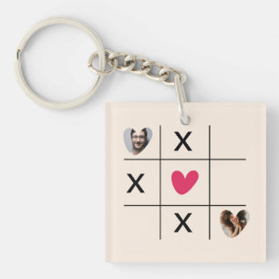 Moderne xoxo Hart fotocollege  Sleutelhanger