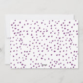 Moderne XOXO Paarse Valentijnsdag Foto Feestdagenkaart (Achterkant)