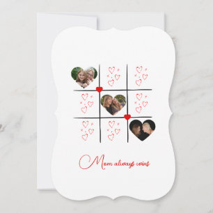 Moderne XOXO Red Hearts Valentijnsdag Fotokaart Kaart