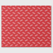 Moderne XOXO Rood & Witte Valentijnsdag Cadeaupapier (Vlak)