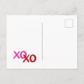 Moderne XOXO Roze en Rode Galentines Beste Vriende Feestdagenkaart (Achterkant)