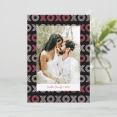 Moderne XOXO-serie Foto Valentijn Feestdagenkaart (Staand voorkant)