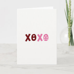Moderne Xoxo-uitkaart Kaart