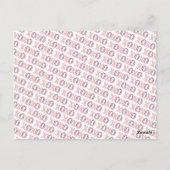 Moderne XOXO Valentijnsdag Aangepaste Foto & Tekst Briefkaart (Achterkant)