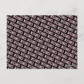 Moderne XOXO Valentijnsdag Aangepaste Foto & Tekst Briefkaart (Achterkant)