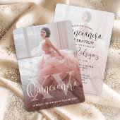 Moderne XV Quinceañera 2 foto 15e verjaardagsfeest Kaart