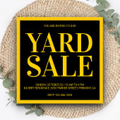 Moderne Yard Sale uitnodiging
