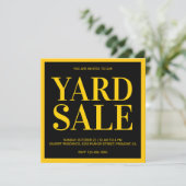 Moderne Yard Sale uitnodiging (Staand voorkant)