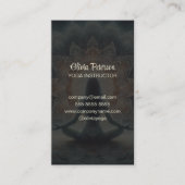 Moderne Yoga Docent Mandala Yogi Meisje Visitekaartje (Voorkant)
