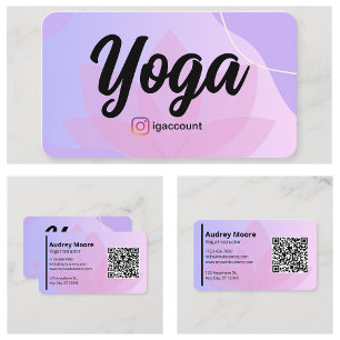 Moderne Yoga Instructeur Sjablonen Visitekaartje