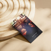 Moderne Yoga Instructeur Wellness Monogram QR Visitekaartje