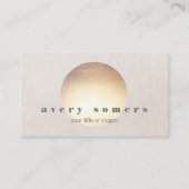 Moderne Yoga Instructeur Zen Gold Circle Visitekaartje (Voorkant)