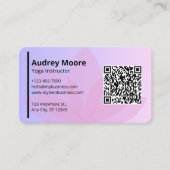 Moderne Yoga Instructor Sjablonen Visitekaartje (Voorkant)