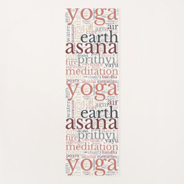 Moderne Yoga Mat Word Cloud