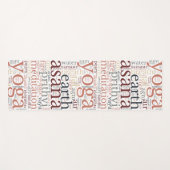 Moderne Yoga Mat Word Cloud (Voorkant (horizontaal))