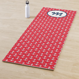 Moderne Yoga Nautilusankers Monogram Roze Blauw Yogamat