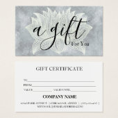 Moderne Yoga Studio Instructor Cadeaubon Visitekaartje (Voorkant /achterkant)