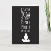 Moderne yogakaarten voor haar meditatie kaart (Voorkant)