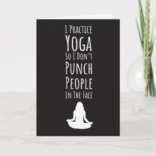 Moderne yogakaarten voor haar meditatie kaart (Voorkant)