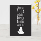 Moderne yogakaarten voor haar meditatie kaart (Gele Bloem)