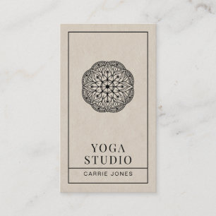 Moderne yogastudio visitekaartje