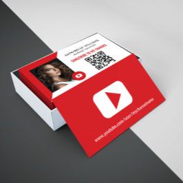 Moderne YouTube-foto Visitekaartje