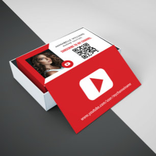 Moderne YouTube-foto Visitekaartje
