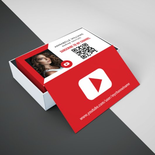 Moderne YouTube-foto Visitekaartje