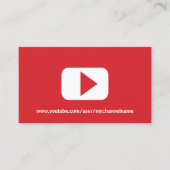 Moderne YouTube-foto Visitekaartje (Voorkant)