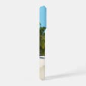 Moderne Zachte Blauwe Strand Minimale Aangepaste F iPhone Hoesje (Rechterkant)