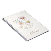 Moderne zachte bloempersonalatie notitieboek (Rechterzijde)