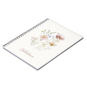 Moderne zachte bloempersonalatie notitieboek (Linkerzijde)