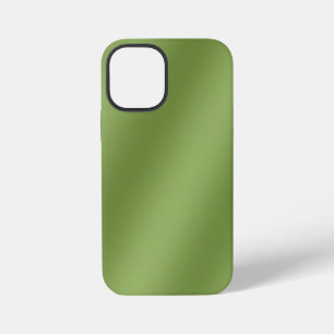 Moderne zachte effen groene verloopgolfpatroon iPhone 12 mini hoesje