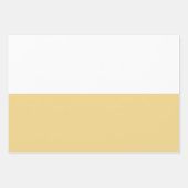 Moderne zachte gele en witte Kwanzaa Inpakpapier Vel (Voorkant 3)